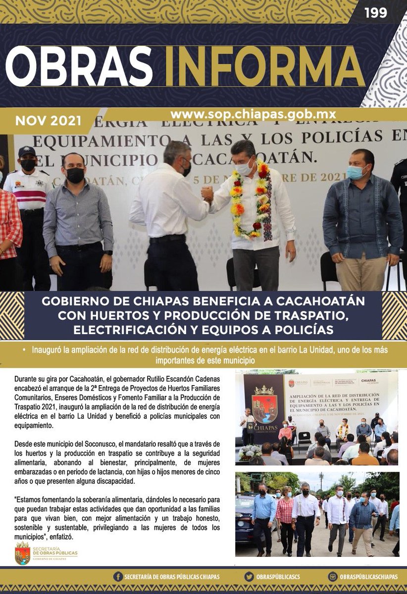 ObrasPublicasCS's tweet photo. #ObrasInforma #ObrasPúblicasChiapas #ChiapasdeCorazón https://t.co/KS2pA72W7c