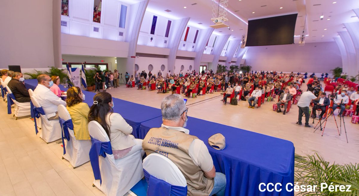 NicaSoberana's tweet photo. Imágenes de la jornada de  acreditación a acompañantes Electorales y Periodistas Internacionales

#EleccionesSoberanas2021
#ProsperandoConElPueblo
#SiempreMasAlla https://t.co/nKJsBkW92n