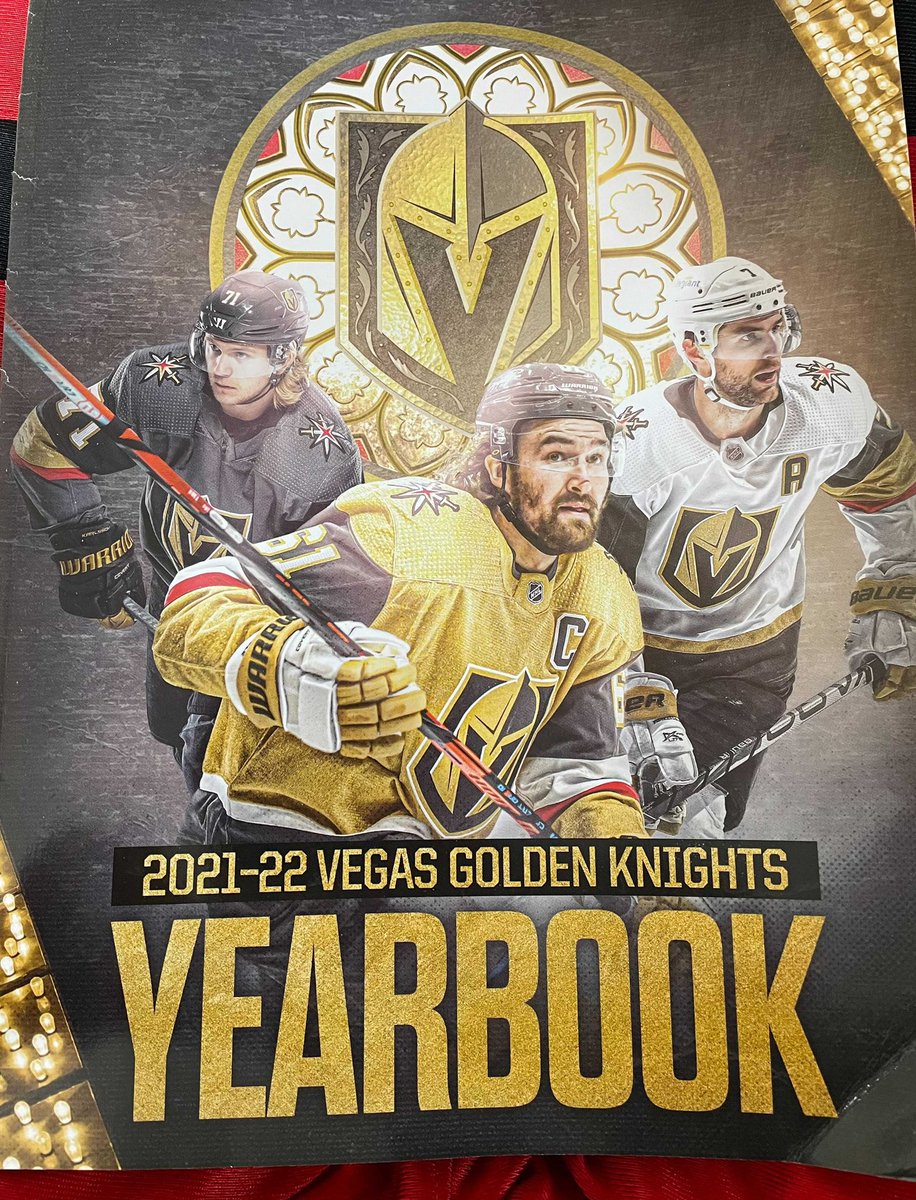 BellyUpHockey's tweet image. Did someone say Vegas Golden Knights yearbook?? Well look no further. We are in the @GoldenKnights yearbook now!!!!! #VegasBorn #HockeyTwitter 🎉🎉🎉