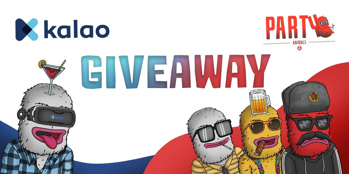 oopa_nft's tweet photo. Party Animals can’t wait to enter the  metaverse @GetKalao has created 🤩

Giveaway 🎁

3 Party Animals to $KLO holders, to enter: 

✅ Follow &amp; RT @apa_nft 
✅ Join Discord
✅ Hold at least 300 $KLO 

⏳24h

@GetKalao verification is ongoing. https://t.co/EEV7zy9zms