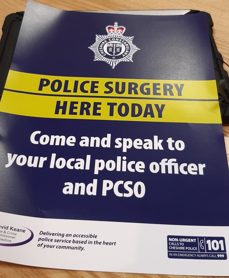 CongWestPol's tweet photo. #PCSOHooper is currently at Costa in Tesco, Barn Road for a  community surgery. Feel free to pop down to chat, available to around 15:00 #CommunityPolicing #Congleton https://t.co/G8pnyoCK2f