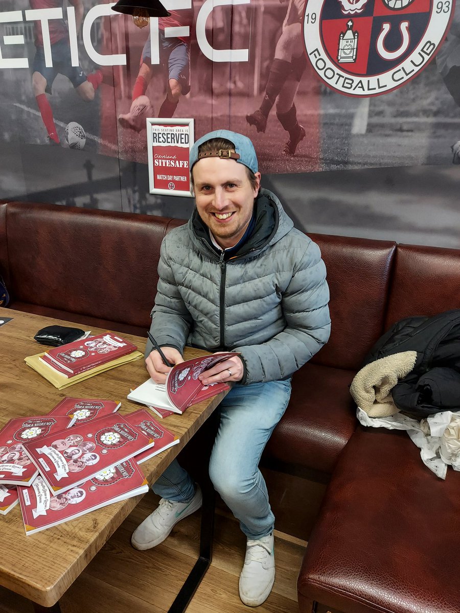 Pavedwithgoals's tweet photo. Buy your signed copy of @NLSnapshots' new book The Famous Yorkshiremen in the @redcarathleticf clubhouse now! https://t.co/O8W3U8M3pY