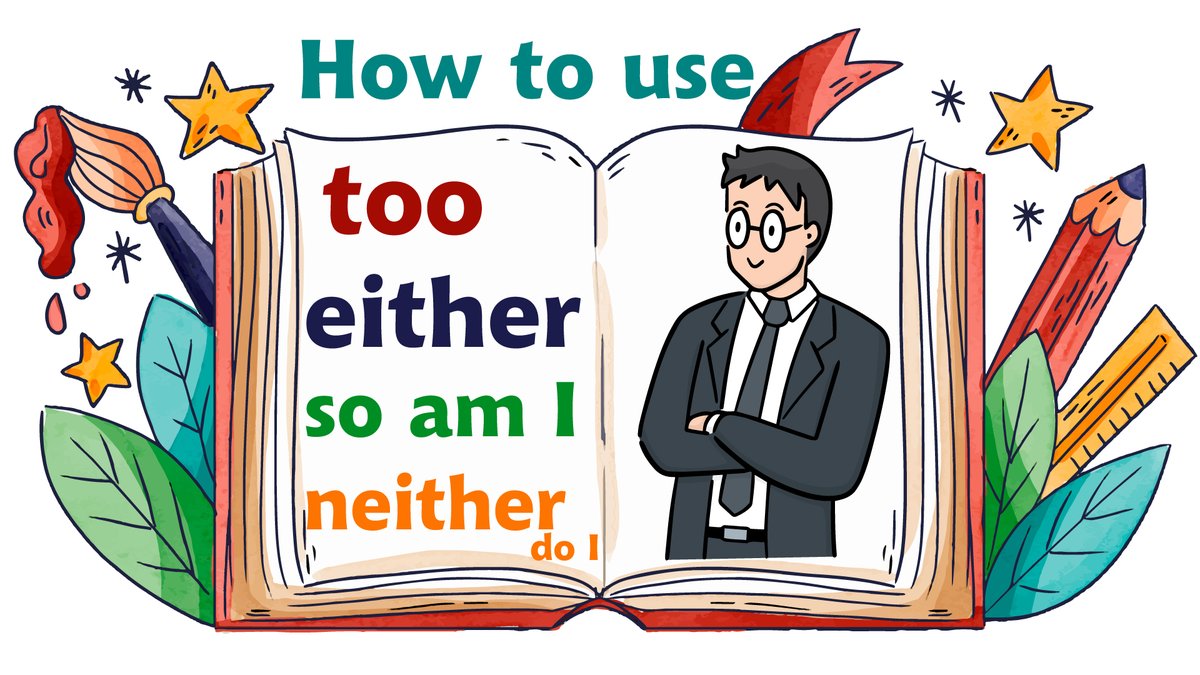 ManiaEducation's tweet photo. 📘 How to use too, either, so am I, and neither do I, in English

✏️ Difference Between So And Neither

🖥  Watch it on YouTube:
https://t.co/AEjOQqIJTt

🗞 Read more &amp; Exercise:
https://t.co/7ZibCS6fuC

#either #neither #too #English #Education_mania #grammar #english_grammar https://t.co/WCksSggdXU