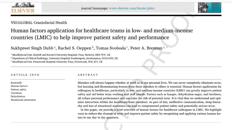 Applying human factors to clinical practice improves patient safety, performance &amp; morale

Just about to publish article for colleagues in low and middle income countries

Having team members look out for each other &amp; taking regular breaks is so important 

Will post link soon