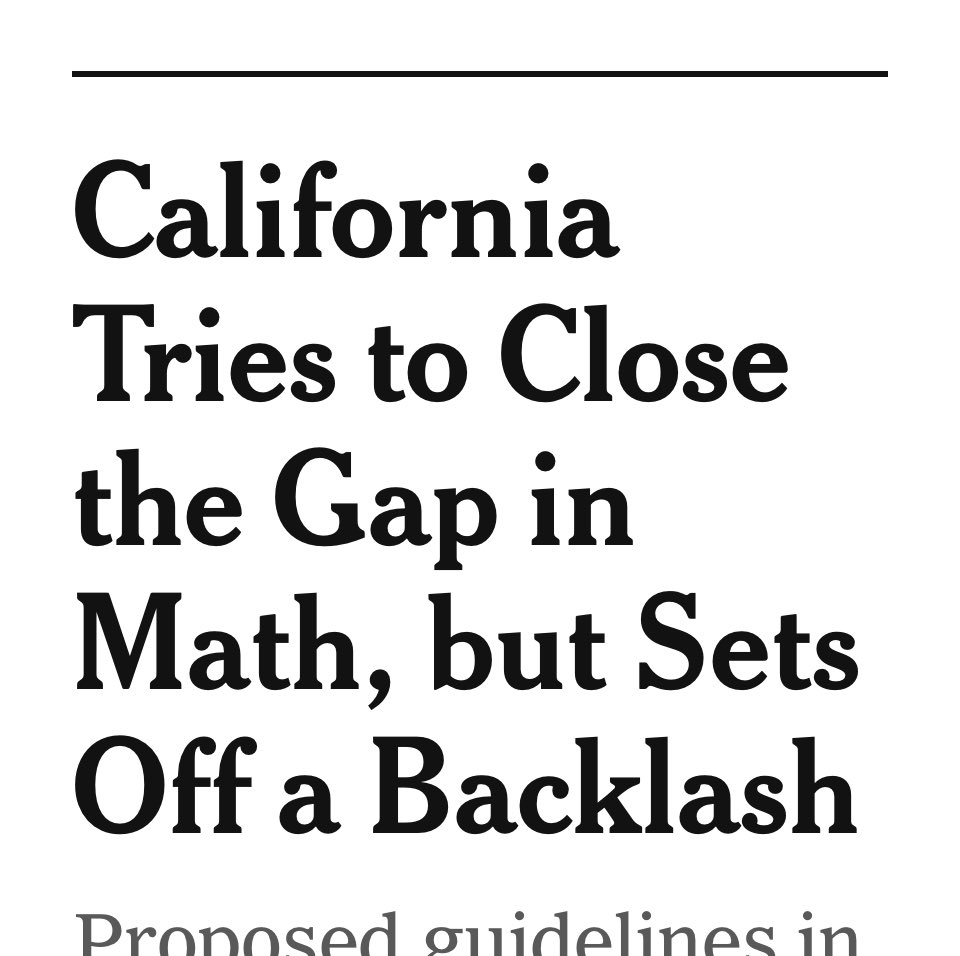 suzylebo's tweet photo. California Tries to Dumb Down an Entire Generation but Nobody Wants That
#realheadlines
@WokeTemple
@DefendingEd https://t.co/OzgGtyM016