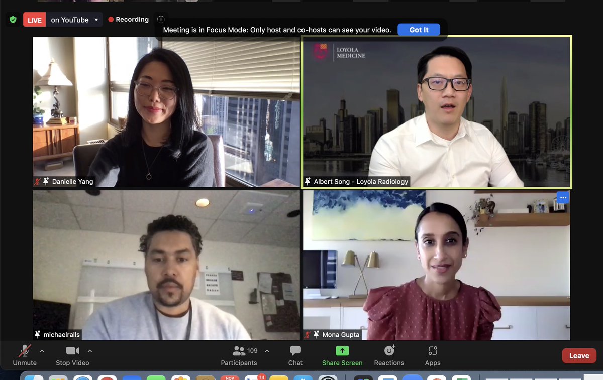 Great start of this year’ Chicago Radiology Expo 2021! 124 virtual participants and more joining….. #RadExpo2021