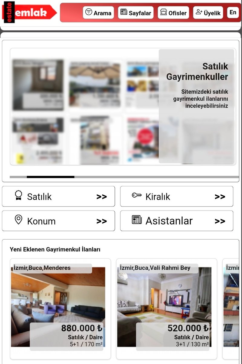 EstatleCom's tweet photo. https://t.co/V5UTJ5iXUX
Site geliştirme çalışmalarımız devam ediyor

Emlak firmaları ve bireysel üyeler için ücretsiz hizmetlerimi ve asistanlarımızı denediniz mi? https://t.co/96Qthule4s