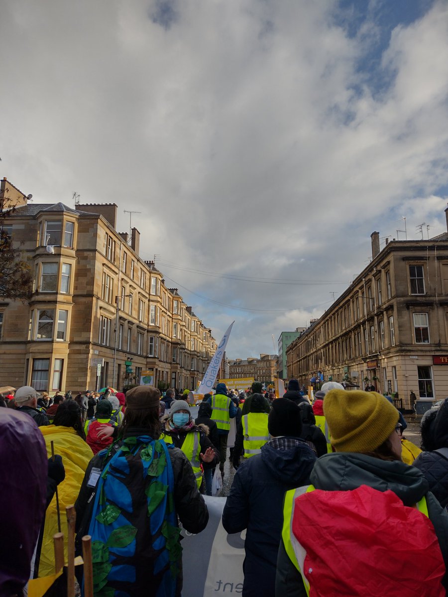 Just shows the sun can shine in #Glasgow during #COP26 even if it's momentary🌞. 

#COP26Glasgow #ClimateCrisis #ClimateActionNow #cafodatcop