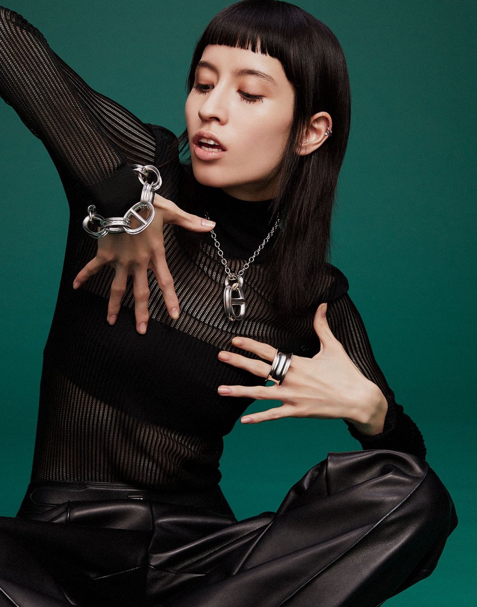 shonenjumping's tweet image. HERMES BABYYY for SPUR Magazine 💚🖤💚🖤