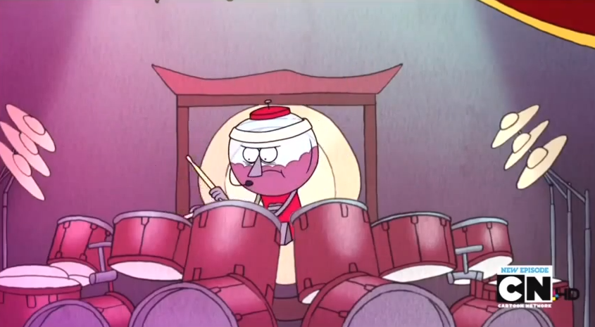 Today's Musician is Benson from Regular Show!