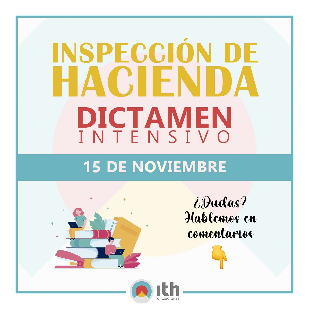 ithoposiciones's tweet photo. Empezamos grupo avanzado de dictamen dentro de nuestra formación en Inspección de Hacienda! Escríbenos si quieres formar parte de él 📨
⠀⠀⠀⠀⠀⠀⠀⠀⠀
#ITH #ITHOposiciones #Valladolid #OposValladolid #JCYL #Oposiciones #Hacienda #SeguridadSocial #soyopositor https://t.co/ifX84ZMcIL