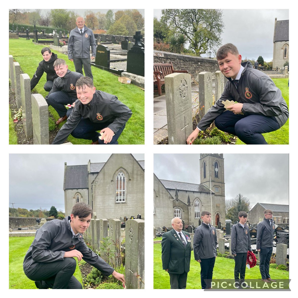 Army Cadets from Enniskillen had the honour of supporting the Royal British Legion in Irvinestown by laying Poppy Crosses. The Branch Chairman William Irvine reminded them that we must never forget to remember the sacrifices made.  Poignant words to leave with! <a href="/1_NI_ACF/">1 NI ACF</a>