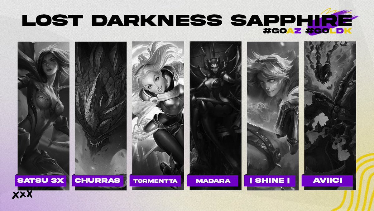 audazesports's tweet photo. Hoje às 13H00 estaremos jogando na @empoligaoficial Minor representando nosso antigo manto de Lost Darkness.
Contamos com o time da Staff 😎
A melhor Staff virou o melhor time.
Contamos com a torcida de todos. Vamos pra cima!!!!
#GoAZ #GoLDK https://t.co/V9HSaXmURP