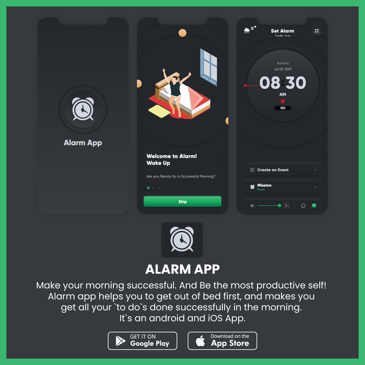 ApexiansDotCom's tweet photo. Make your morning successful. And Be the most productive self!
The alarm app helps you to get out of bed first and makes you
get all your `to do`s done successfully in the morning.
It`s an android and iOS App.
#alarmApp #android #iOS https://t.co/Kxui2at5FJ