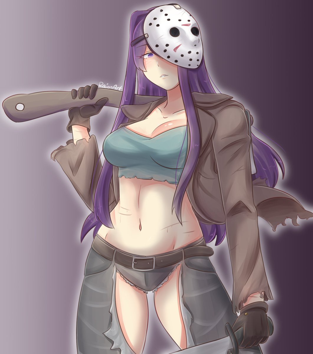 Yuri as Jason Voorhees from the Friday the 13th series! Again