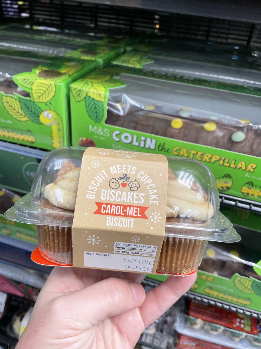 All_Things_New_'s tweet photo. Festive Finds! 🎄 At M&amp;S @marksandspencer #mands #mns #mandsfood #yumnuts #santa #festive #christmas #cake #cakejar #crumpets #colinthecaterpillar #wellthisisnew https://t.co/5OcNLcBYuk