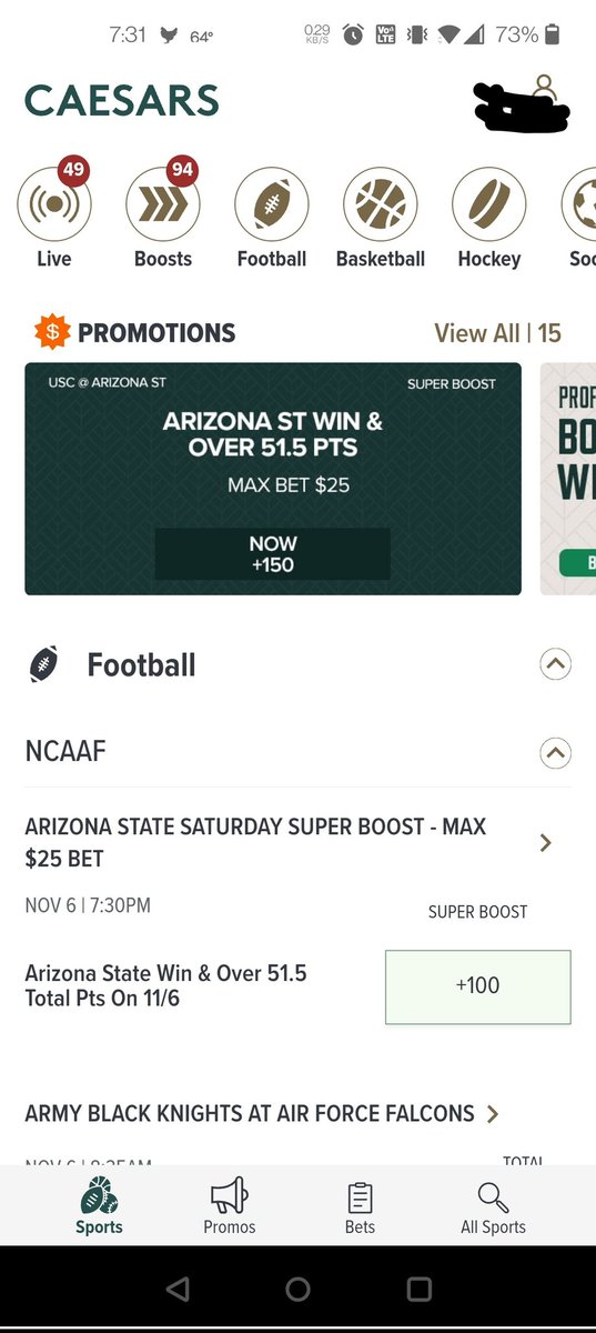 asanch12's tweet photo. @CaesarsSports how come it says +150 and +100 which one is it? https://t.co/krDFq06wwf