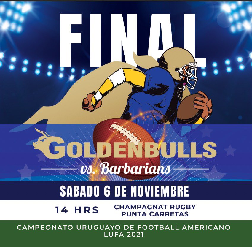 Hoy a las 14hs jugamos la final de tackle!