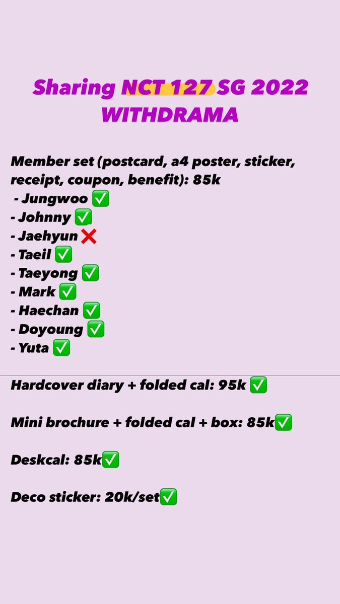 halagoods's tweet photo. @sellkpopfess Akuu ada nii utk nct dom jaksel https://t.co/Zmp2ocRFUm