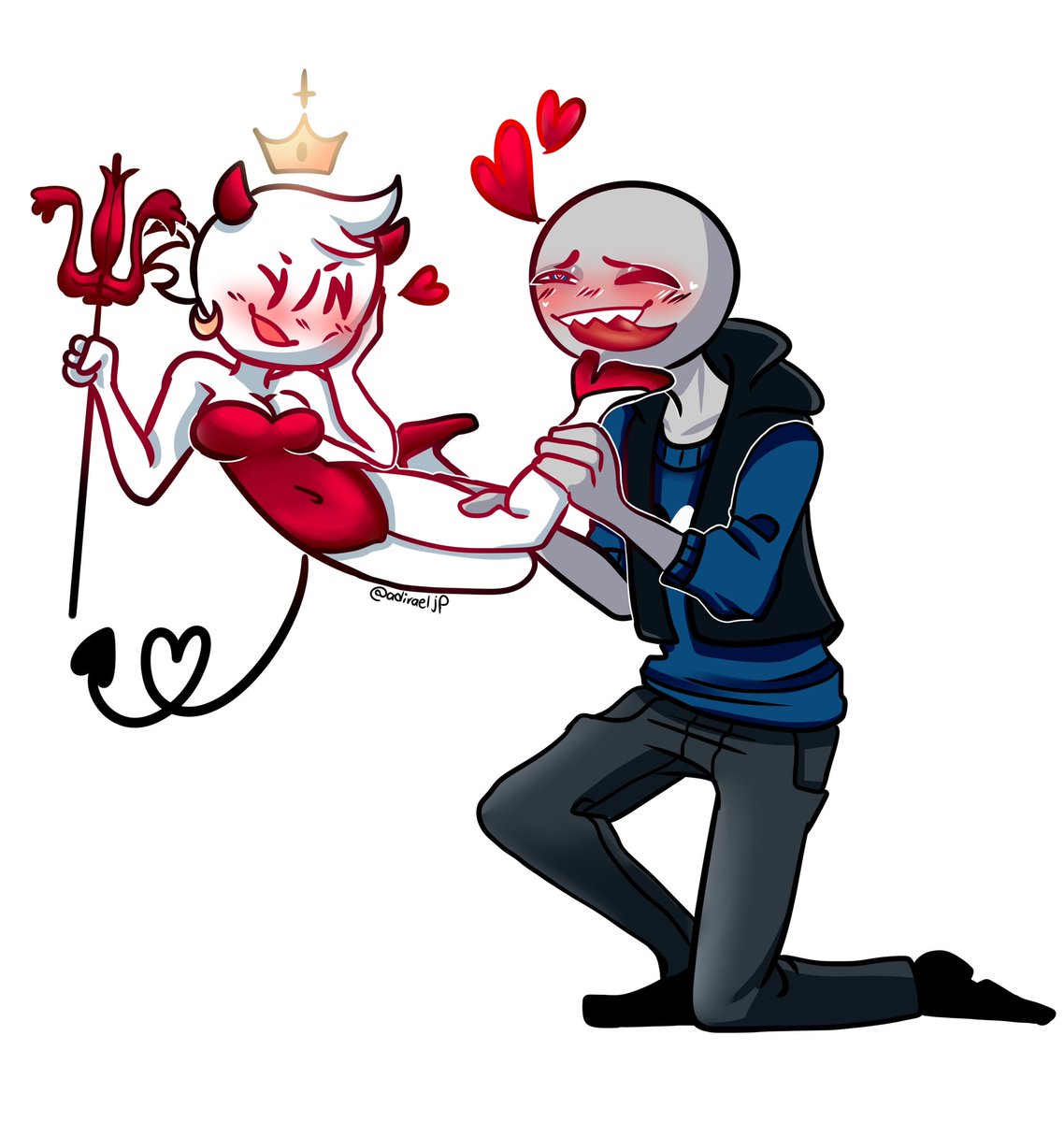 AdiraelJP's tweet photo. Se ve bien linda la idea que sugirieron en las preguntas. 
Me dio inspiración (? 🥵💖
#YourBoyfriendGame 
#YoursToClaim https://t.co/n5LVMcWLqa