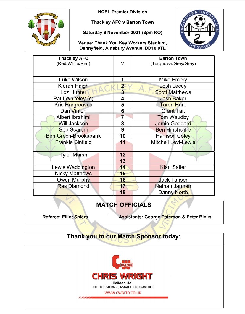 Thackley AFC tweet media