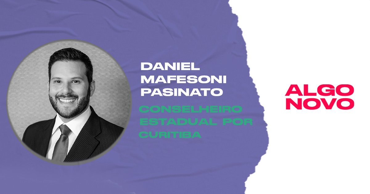 AlgoNovoAdv's tweet photo. Daniel Mafesoni Pasinato é Algo Novo - Oposição!
💜✊🏻 VOTE 22 MARCELO E THAIS - ALGO NOVO: OPOSIÇÃO NA OAB/PR
#OposiçãoÉAlgoNovo #MarceloEThaisNaOABPR #AlgoNovoNaOAB #AlgoNovoNaAdvocaciaParanaense #OABPR https://t.co/s57MmCOcPv