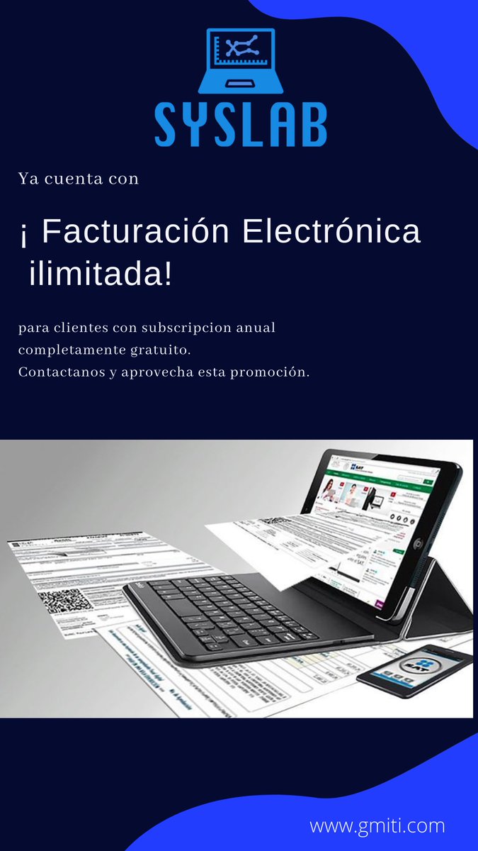 syslabec's tweet image. #facturacionelectronica es otra ventaja que te ofrecemos para tu #laboratorio