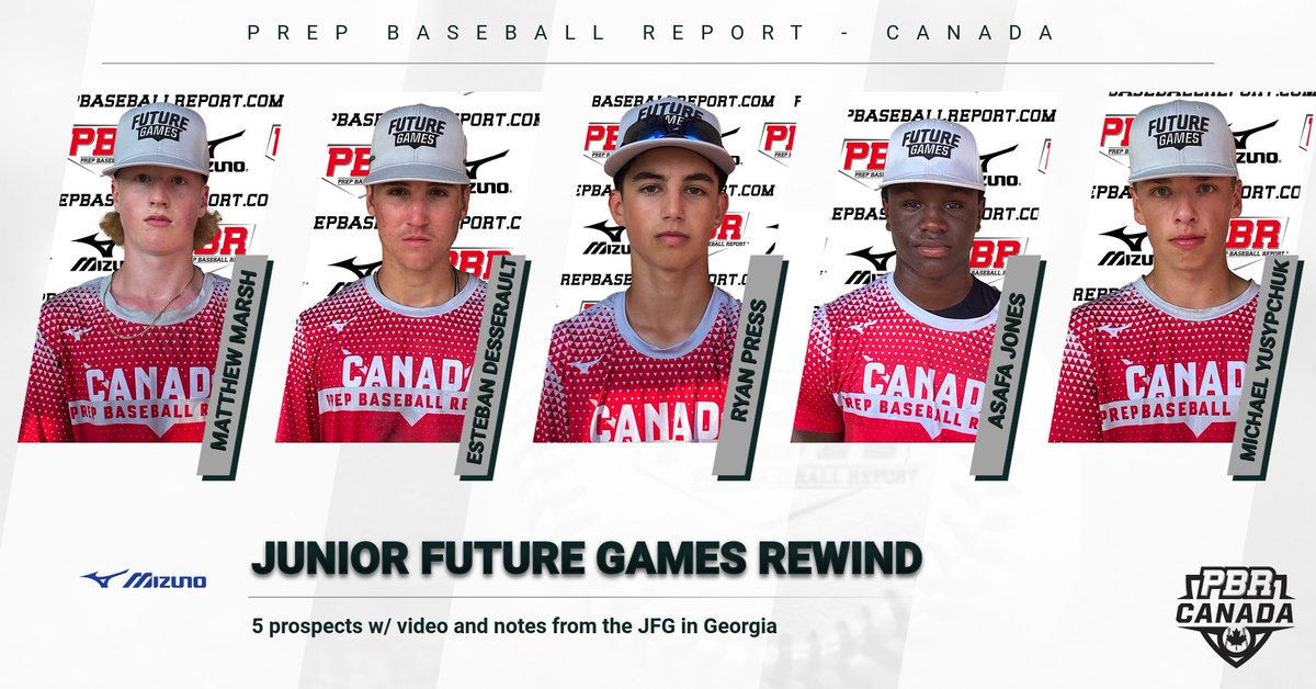 PrepBaseballON's tweet photo. 💥 Junior Future Games Rewind 💥

We look at some of the standouts who represented 🇨🇦 this summer at @prepbaseball Junior Future Games in Georgia.

A talented roster, we look at 5 players who made everyone take notice

https://t.co/H3IHcuue1Z

#BeSeen #PBRIsThere 🇨🇦🇨🇦 https://t.co/WNk83u8xfS
