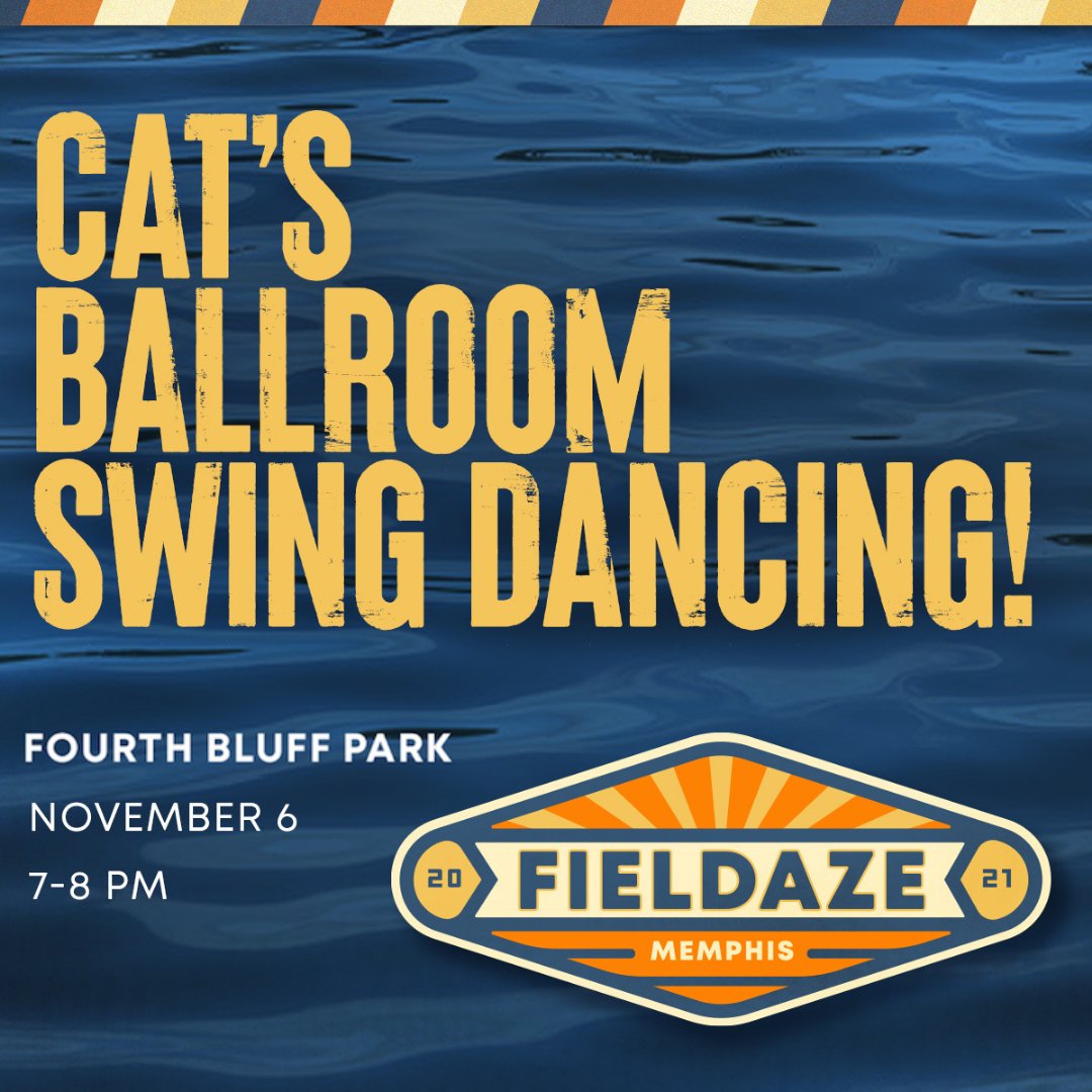 DowntownMemphis's tweet photo. π
2οΈβ£ #FIELDAZE DAY 2!
π΅οΈ Scavenger Hunt w/ @envisionmemphis
- Downtown
- Anytime
π§ββοΈ Flow Yoga w/ Monique Walker
- Wiseacre
- 11am-12pm
π― Line Dancing w/ 901 Line Dance Link
- Handy Park @BealeStreetMphs
- 3-4pm
π Swing Dancing w/ @catsballroom
- Fourth Bluff Park
- 7-8pm https://t.co/fhnMmLph0A