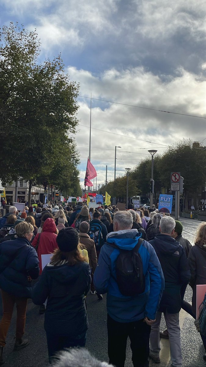 Empowering to see so many people turn up for the @COP26Ireland march in Dublin today. Cross generational support for climate justice and more ambitious action! #ClimateActionNow #ClimateMarch #ClimateJustice