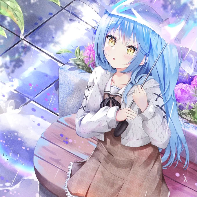 もうすぐ晴れるよ!

#雪花ラミィ #LamyArt 
#Hololive 