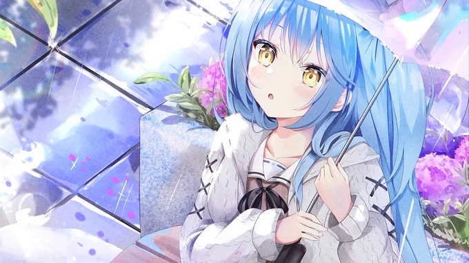 もうすぐ晴れるよ!

#雪花ラミィ #LamyArt 
#Hololive 