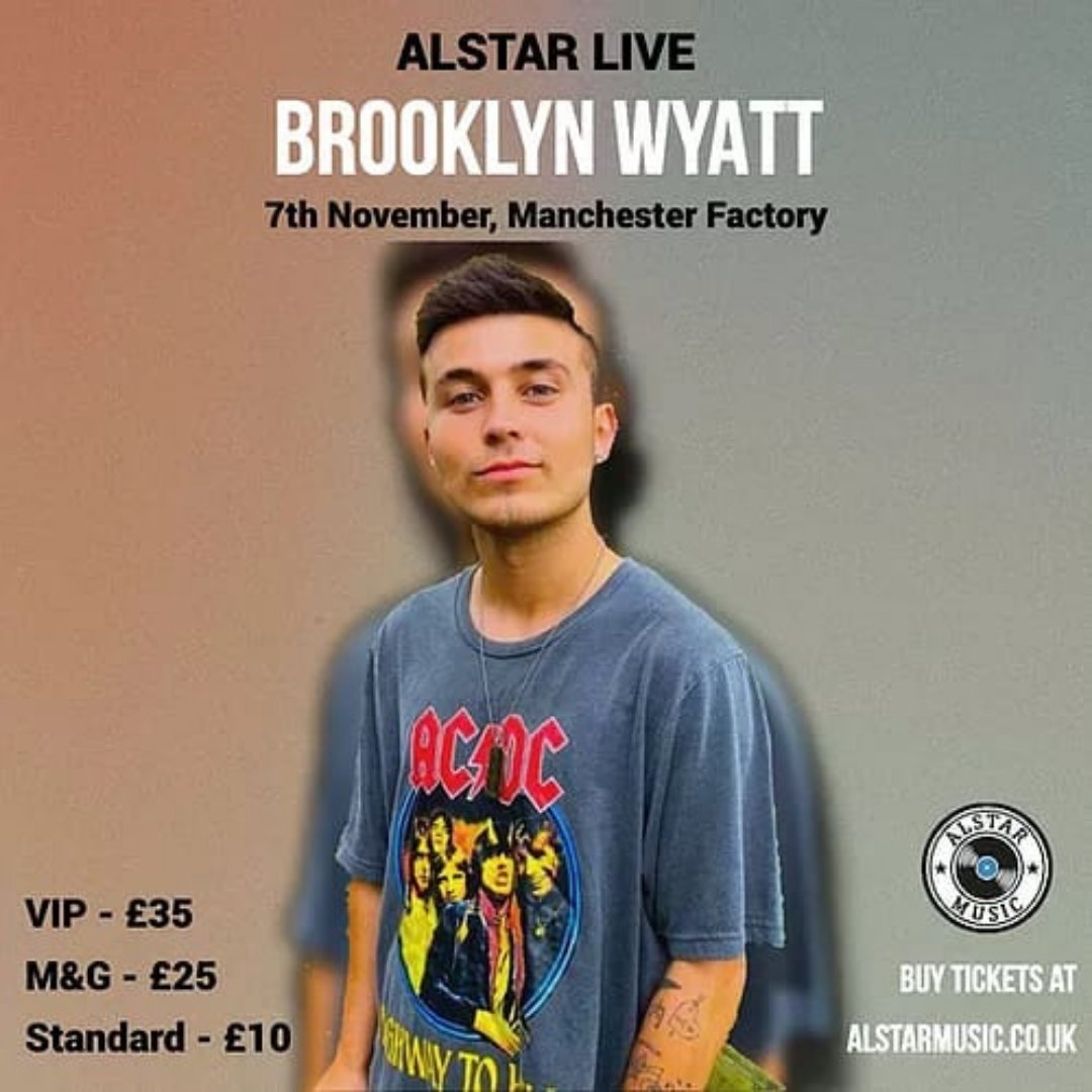 alstarmusic's tweet photo. Please welcome @OfficialLCKDWN as special guests for @brklynwyatt's #Manchester show tomorrow!🤩

Grab your last minute tickets now at https://t.co/PFn21G4Bcv https://t.co/VFhPMsMoKI