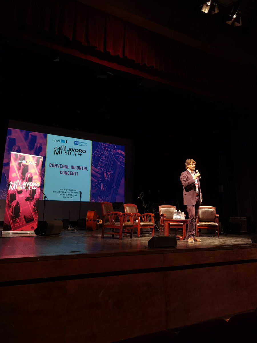#illavorodellamusica21 continua questo pomeriggio al Teatro Puccini di #Firenze per parlare di riforma del terzo settore, strumenti fiscali a sostegno della musica e impatto dei festival #jazz nel tessuto economico. 

<a href="/MIDJ_Jazz/">MIDJ</a> <a href="/Italiajazzclub/">ItaliaJazzClub</a> <a href="/CorradoBeldi/">Corrado Beldì</a> <a href="/comuneFirenze/">Firenze</a>