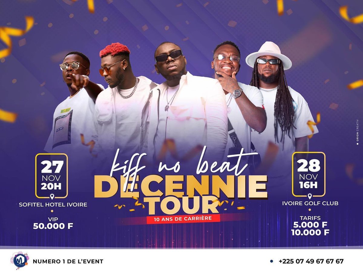 Venez qu’on s’enjaille sur les Bangers et les classique de ce grand groupe qui m’a tout donné dans ma carrière , je suis fier de KIFF NO BEAT 
27/28 Novembre 10ans de KIFFNOBEAT 
Etonné youtu.be/dK2s7KSk-mM
Papa de ca en ligne youtu.be/ejw_DKEqlC8 Enjaillez vous 🔥🔥🦾