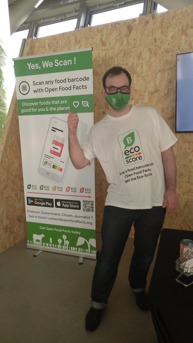 SomersetCJN's tweet photo. So many awesome things @COP26 but this is cool - @openfoodfacts open source, non profit - app scans food label and gives you eco score and nutrition score (rating each a-e) @UKSchoolsSusty #UKSchoolsCOP26 https://t.co/PXDbadbroM