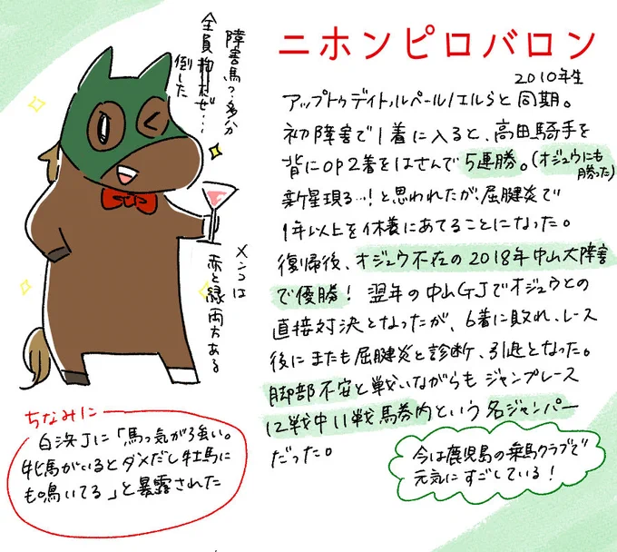 バロンくんの紹介です。
#ニホンピロバロン 