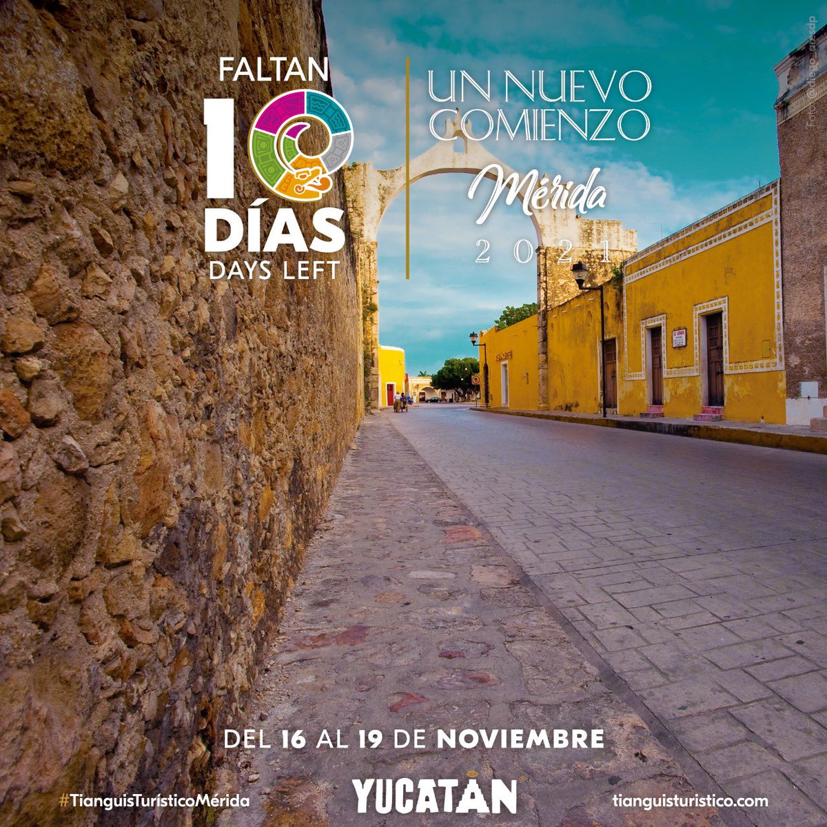 Estamos a sólo 10 días del #TianguisTurísticoMérida
Con nuevos retos, innovaciones, productos y servicios de calidad, <a href="/YucatanTurismo/">Yucatan Turismo</a> está listo para el evento más importante de la industria turística de México y Latam.
Acompáñanos a vivir el #RenacerDelTurismo