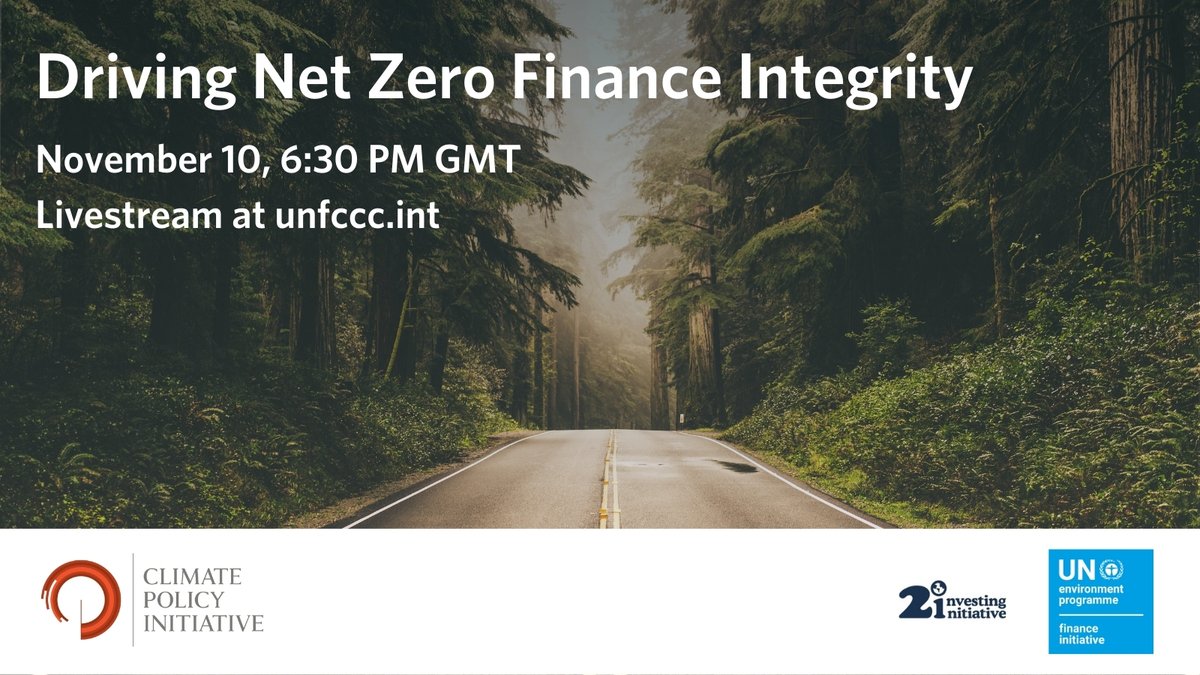 UNEP_FI's tweet photo. What's needed to align #finance with #ParisAgreement goals and ensure real economy impact? Join representatives from #GFANZ, @2degreesinvest and @climatepolicy for this 
#COP26 roundtable on Nov. 10 at 7.30pm CET: https://t.co/lzGgi2vCxR https://t.co/HtjW8kAO7C