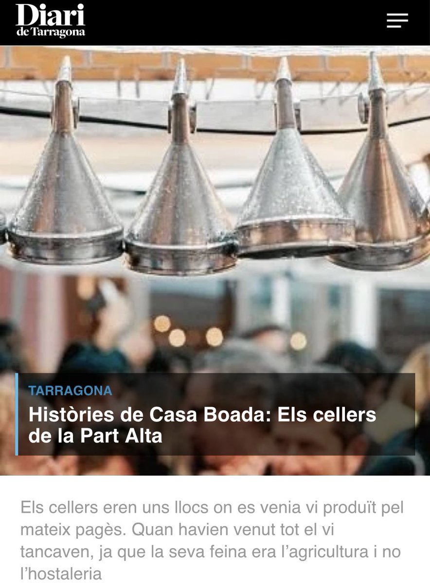 eduardboada's tweet image. Els cellers de la Part Alta #Tarragona #BoadaPregoner #HistòriesdeCasaBoada  @diaridtarragona diaridetarragona.com/tarragona/Hist… #CasaBoada