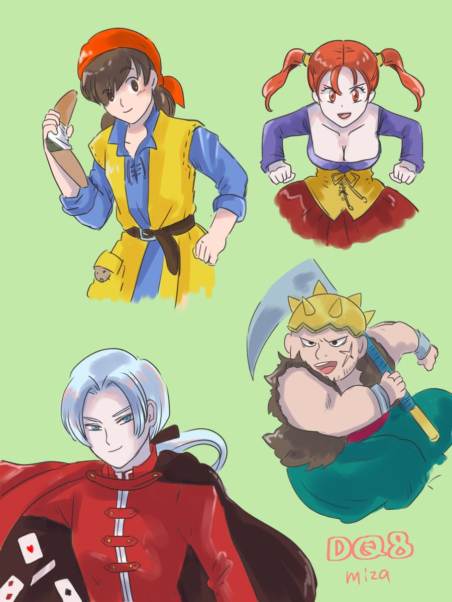 初めてだから公式見ながら描いたのに、邪念のあるキャラほど手グセが出てる気がします。 