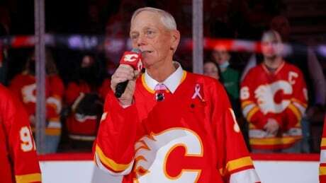 CBCNB's tweet photo. 'You could hear a pin drop': N.B. man gets to sing O Canada before Calgary Flames game: https://t.co/pg42NWdBj3 https://t.co/3OER2YDbmo