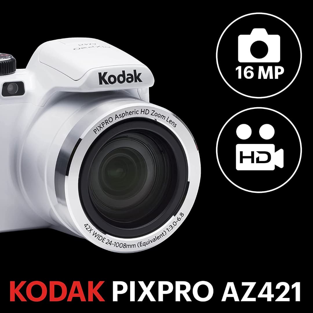 halaledge's tweet image. KODAK PIXPRO Astro Zoom AZ421-WH 16MP Digital Camera with 42X Optical Zoom and 3" LCD Screen (White)
_______________
Click here 👇👇👇👇
amzn.to/3CRpF5n
____
About this item
-----
#kodak #kodakpixpro #camera #astrozoom #pixpro #pixpro #kodakblack #kodakgold20