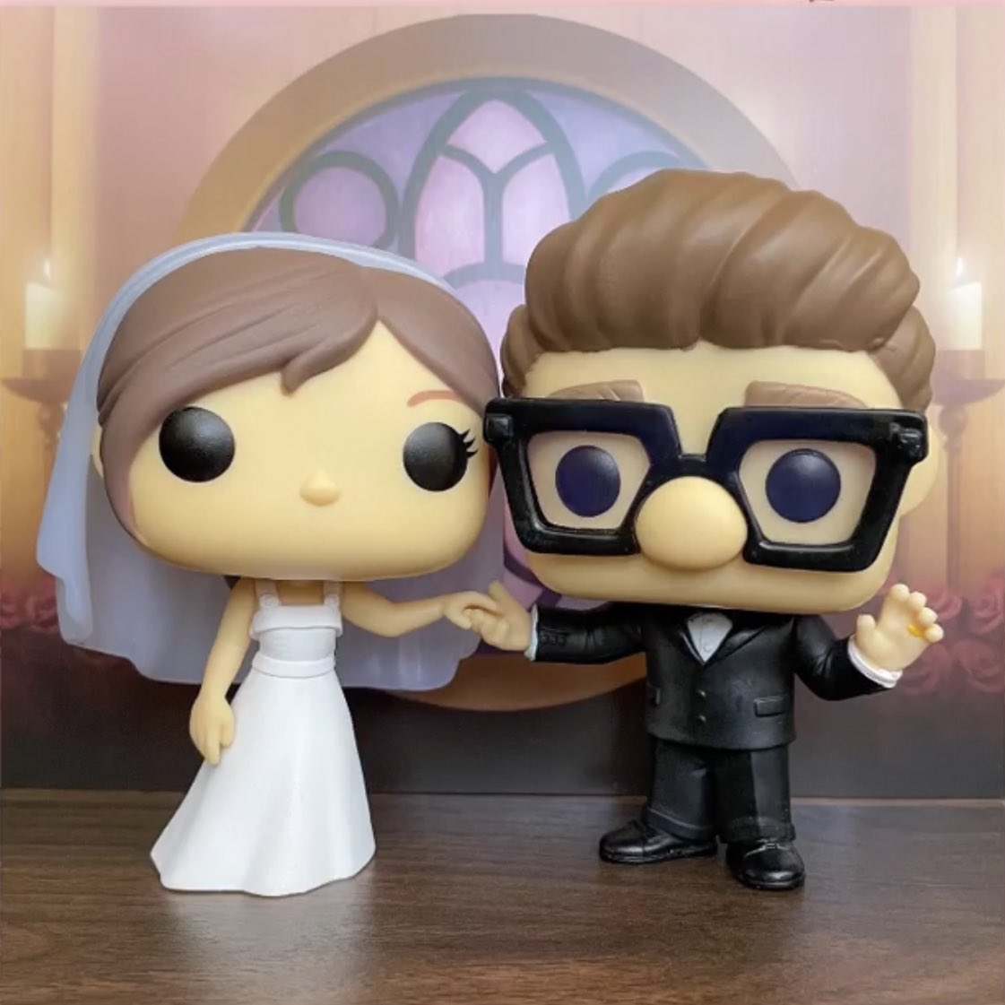 In person and OOB with the super cute Carl and Ellie wedding Funko POPs!  Thanks IG upupandawaycollection ~ #PixarUp #Pixar #Up #FPN #FunkoPOPNews  #Funko #POP #POPVinyl #FunkoPOP #FunkoSoda, image size:1121x1121