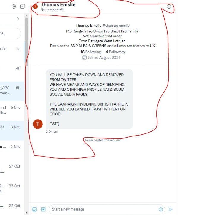 80_mcswan's tweet image. Another hilarious attempt to bring my Twitter page down from yet another Unionist 
On this occasion actually fairly polite compared to other messages 
The more they attempt to silence the YES movement the stronger we become!