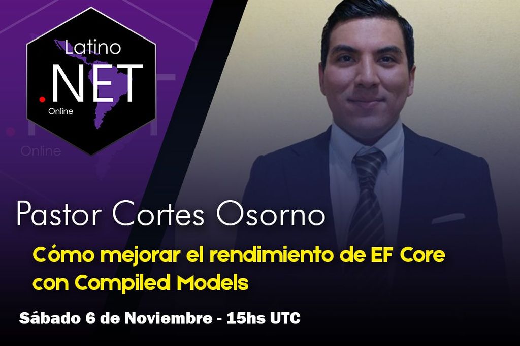 conosurtech's tweet photo. 🎤 ¿Cómo mejorar el rendimiento de EF Core con Compiled Models? 👉 https://t.co/gOzGCRDKp5
.
📺 Ya estamos online con el Webinar 73 de Latino .NET Online en vivo por #YouTube ⏲
.
#ConoSurTech #LatinoNETOnline #ASPNet #CSharp #DotNet #EntityFramework #DotNetCore https://t.co/3XqWyt44Fy