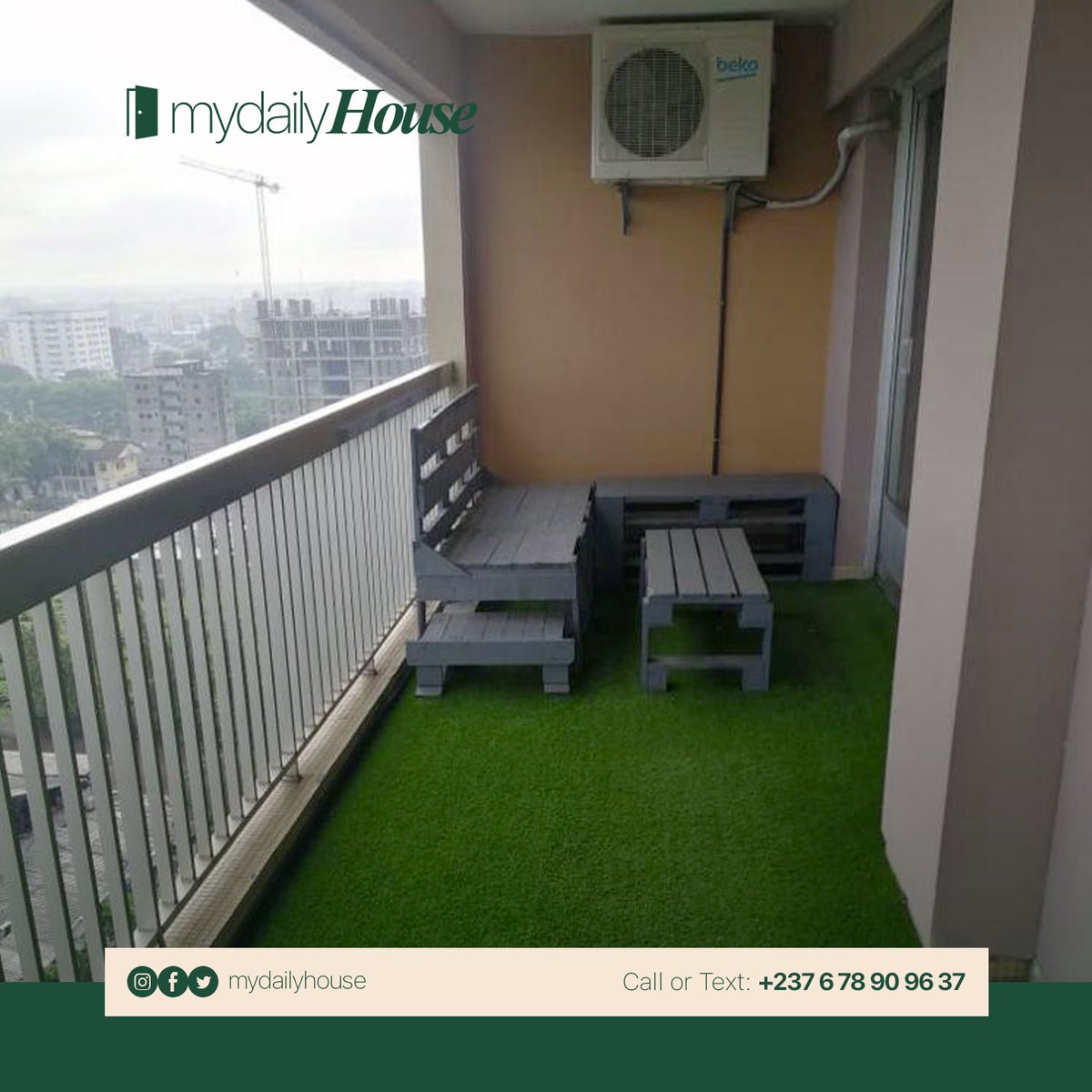 MyDailyHouse's tweet image. Helloo Daily Peeps,

Vous pourrez bientôt profiter de cette vue panoramique sur la capitale économique 🤩.
Eh oui, notre tout premier appartement meublé de Bonanjo sera disponible dès la semaine prochaine 🔥🔥

#bonanjo #Douala #Voyage #Hébergement #Trip #Friends #vacances #view