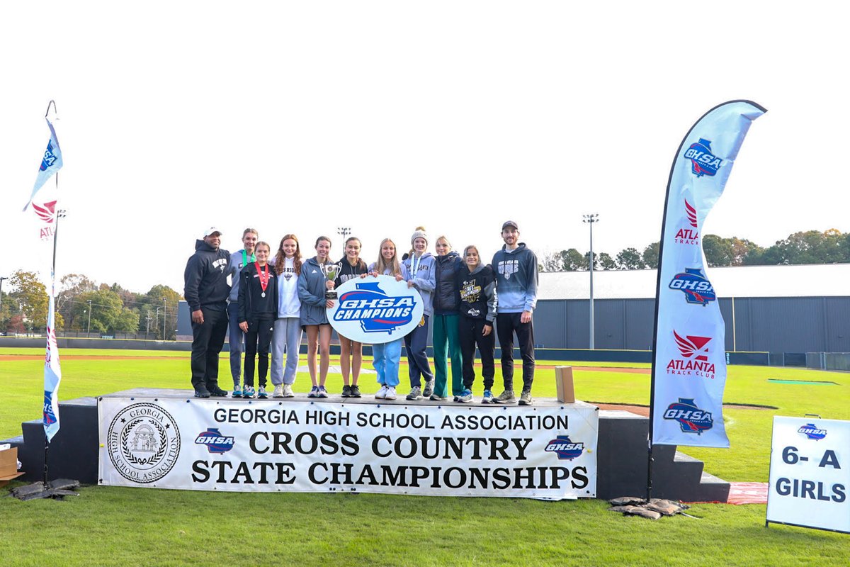 OfficialGHSA's tweet photo. The Warriors of #NorthAtlanta are the 2021 #6AGirls Cross Country 🏆!

@ATLtrackclub @MilesplitGA @teamip #PerfectTimingGroup https://t.co/tG9UGfcTa6