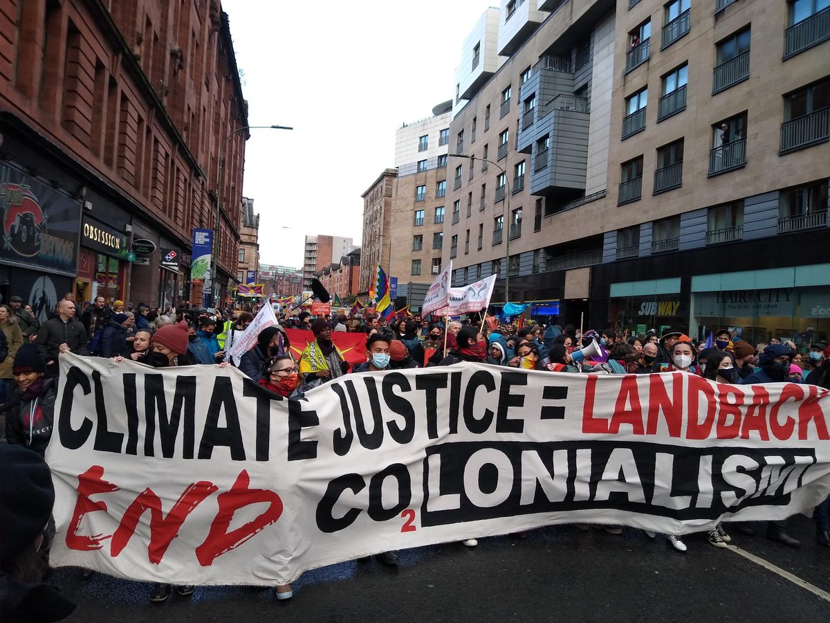 Hey <a href="/UNFCCC/">UN Climate Change</a> Indigenous peoples are taking to the street during #Cop26 with a message for you.
We reject your false solutions and won’t back down. We have everything to lose while you waste time.

#expectus #co2colonialism