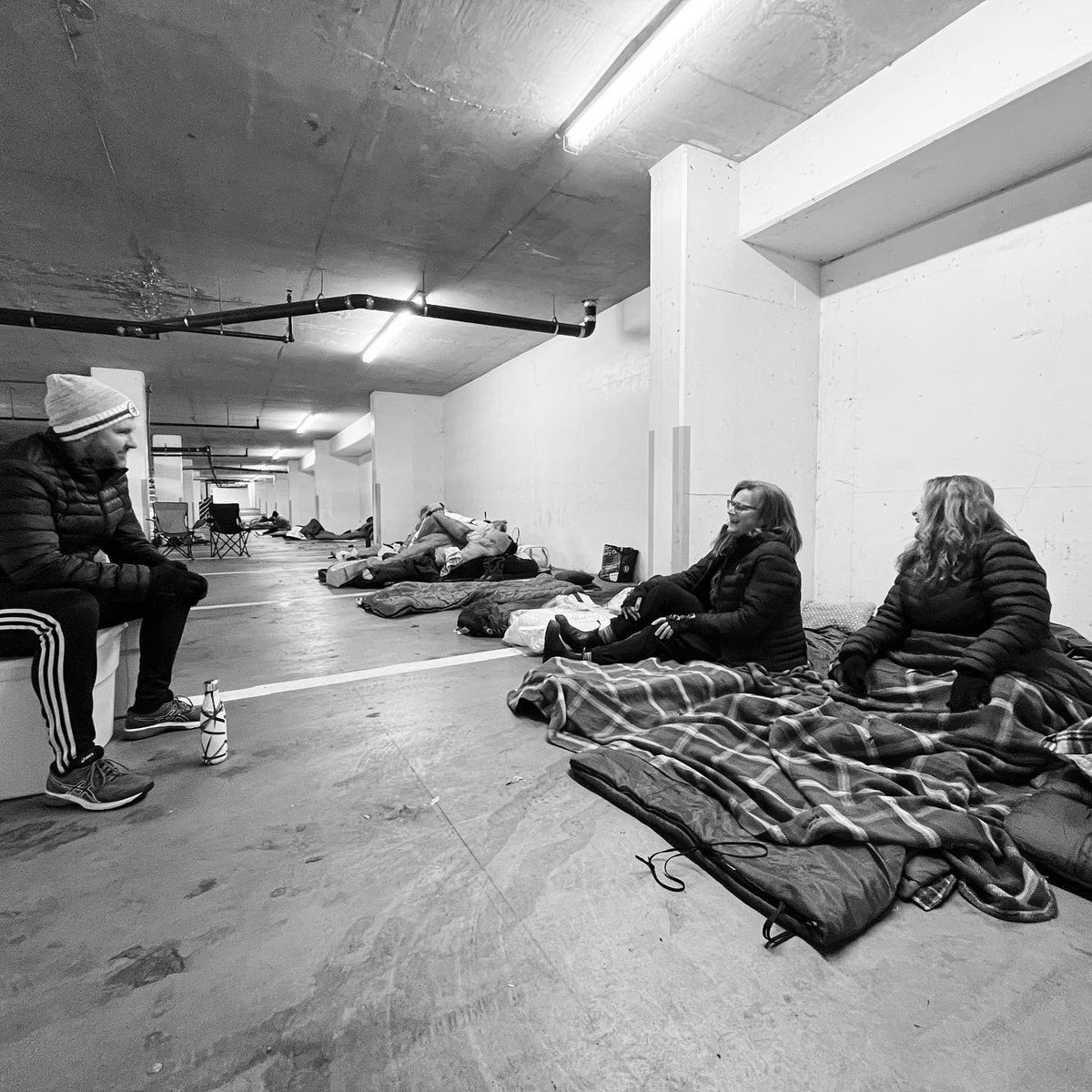 Phoenix_Society's tweet photo. We woke up in a parkade this morning, as part of #OneNightOut.
Sometimes, you have to walk a mile in someone’s shoes to understand their struggles. In this case, we only walked a few steps. But it’s a start.
There’s still time to donate 👉🏻 https://t.co/qn5DP8yUzc
@wearejrg https://t.co/LM0NAZUgbs